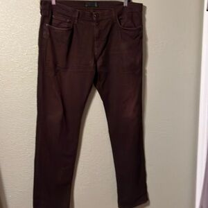J Brand Men's Pants in Dark Burgundy